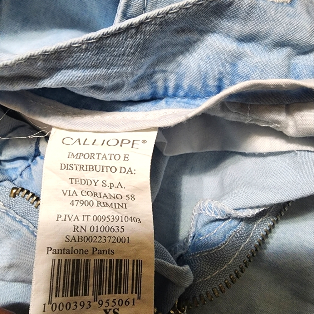 NWOT ... Calliope Collection Denim light blue pants - Picture 7 of 12